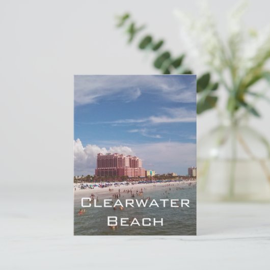 Clearwater Beach Florida Postkarte (Stehend Vorderseite)
