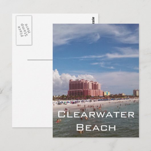 Clearwater Beach Florida Postkarte (Vorne/Hinten)