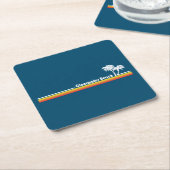 Clearwater Beach Florida Rechteckiger Pappuntersetzer (angewinkelt)