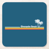 Clearwater Beach Florida Rechteckiger Pappuntersetzer (Vorderseite)