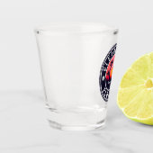 Clearwater Beach Florida Retro Sunset Souvenirs Schnapsglas (Links)