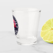 Clearwater Beach Florida Retro Sunset Souvenirs Schnapsglas (Rechts)