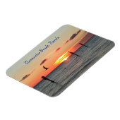 Clearwater Beach, Florida-Sonnenuntergangsmagnet Magnet (Linke Seite)