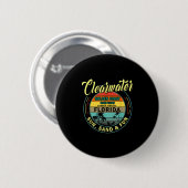 Clearwater Beach Florida - Summer Clearwater Beach Button (Vorne & Hinten)