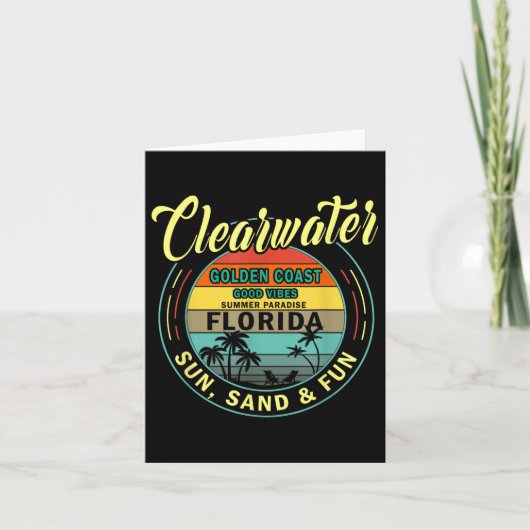 Clearwater Beach Florida - Summer Clearwater Beach Karte (Vorderseite)