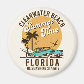 ClearWater Beach Florida Summer Time Magnet (Vorne)