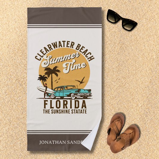 ClearWater Beach Florida Summer Time Strandtuch