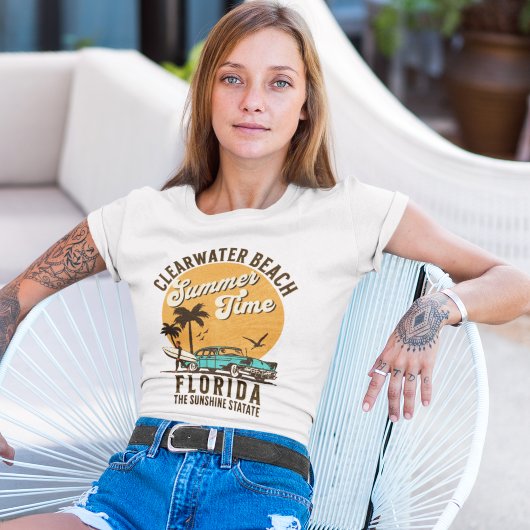 ClearWater Beach Florida Summer Time T-Shirt