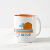 Clearwater Beach Florida Sun Palm Trees Zweifarbige Tasse (VorderseiteRechts)