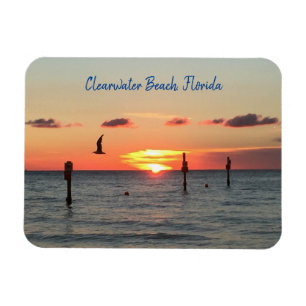 Clearwater Beach, Florida sunset magnet