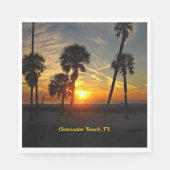 Clearwater Beach, Florida Sunset Serviette (Vorderseite)