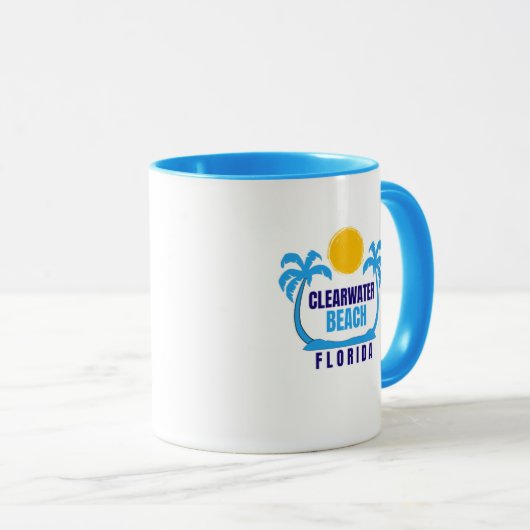 Clearwater Beach Florida Tasse (VorderseiteRechts)