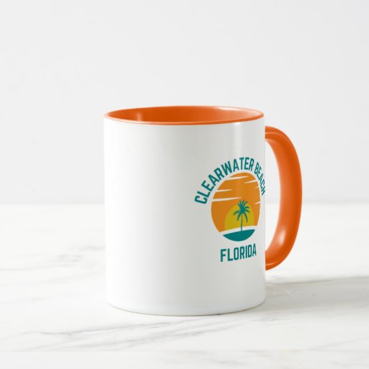 Clearwater Beach Florida Tasse (VorderseiteRechts)