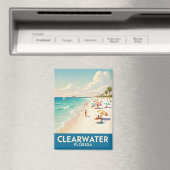 Clearwater Beach Florida Travel Magnet (In Situ (Geschirrspüler))