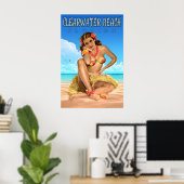 Clearwater Beach Florida Travel Poster Sea Eagle (Heimbüro)