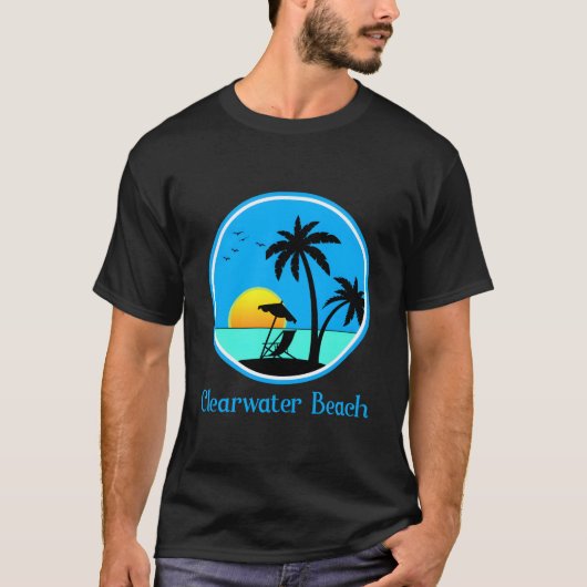 Clearwater Beach Florida Urlaub T-Shirt (Vorderseite)