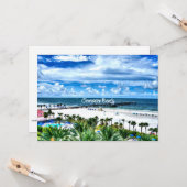 Clearwater Beach, Florida, Urlaubsziel Karte (Vorderseite/Rückseite Beispiel)