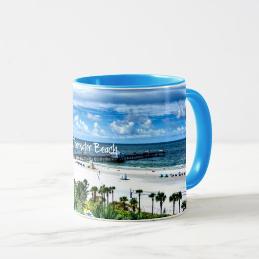 Clearwater Beach, Florida, Urlaubsziel Tasse (VorderseiteRechts)
