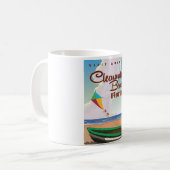 Clearwater Beach, Florida Vintage Reiseplakat Kaffeetasse (Vorderseite Links)