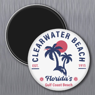 Clearwater Beach Florida Vintage-Souvenirs Palme Magnet