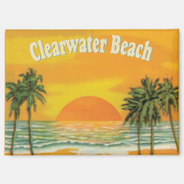 Clearwater Beach, Florida Vintager Sonnenuntergang Magnet
