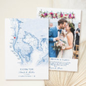 Clearwater Beach Florida Wedding Flat Dankeskarte