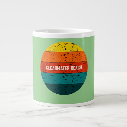 Clearwater Beach Jumbo-Tasse (Vorderseite)