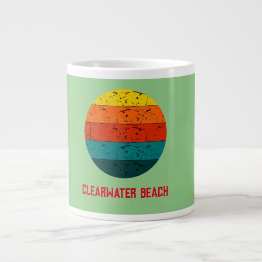 Clearwater Beach Jumbo-Tasse (Vorderseite)