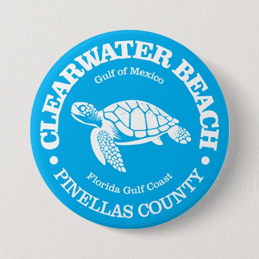 Clearwater Beach (Meeresschildkröte) Button (Vorderseite)