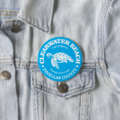 Clearwater Beach (Meeresschildkröte) Button (Beispiel)