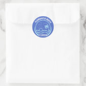 Clearwater Beach Runder Aufkleber (Tasche)
