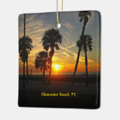 Clearwater Beach Sunset Keramikornament (Links)