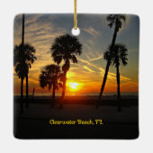 Clearwater Beach Sunset Keramikornament (Rückseite)