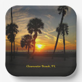 Clearwater Beach Sunset Pappteller (Vorderseite)