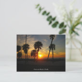 Clearwater Beach Sunset Postcard Postkarte (Stehend Vorderseite)