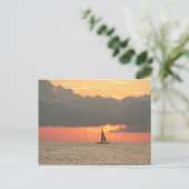 Clearwater Beach Sunset Postcard Postkarte (Stehend Vorderseite)