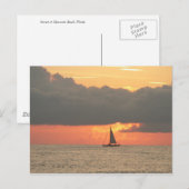 Clearwater Beach Sunset Postcard Postkarte (Vorne/Hinten)