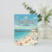 Clearwater Beach USA Postkarte (Stehend Vorderseite)