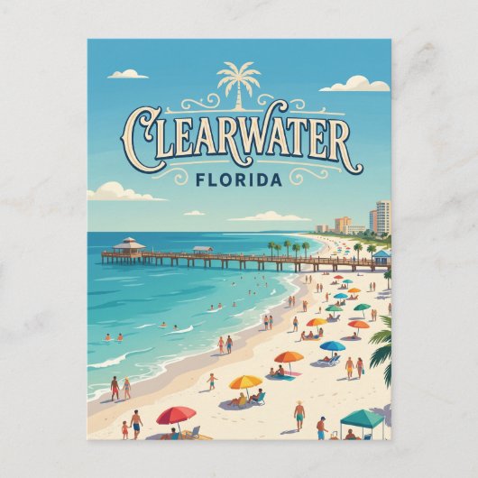 Clearwater Beach USA Postkarte (Vorderseite)