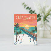 Clearwater Beach USA Postkarte (Stehend Vorderseite)