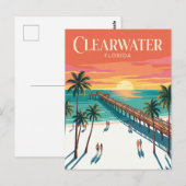 Clearwater Beach USA Postkarte (Vorne/Hinten)