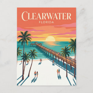 Clearwater Beach USA Postkarte