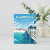 Clearwater Beach USA Postkarte (Stehend Vorderseite)