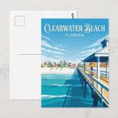 Clearwater Beach USA Postkarte (Vorne/Hinten)