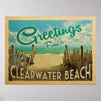 Clearwater Beach Vintage Travel