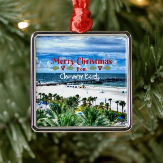 Clearwater Beach Weihnachten Ornament Aus Metall (Baum)