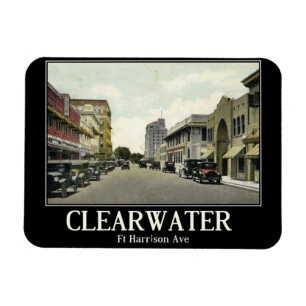 Clearwater FL, Florida, im Vintage-Stil Magnet