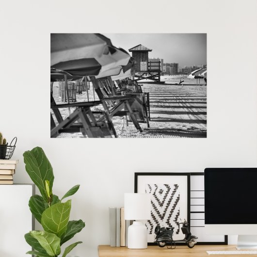 Clearwater Fl Liegestühle Poster (Heimbüro)