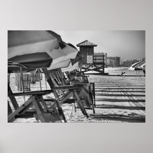 Clearwater Fl Liegestühle Poster (Vorne)