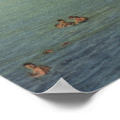 Clearwater, FL - Schwimmer und Sonnenbäder am Stra Poster (Ecke)